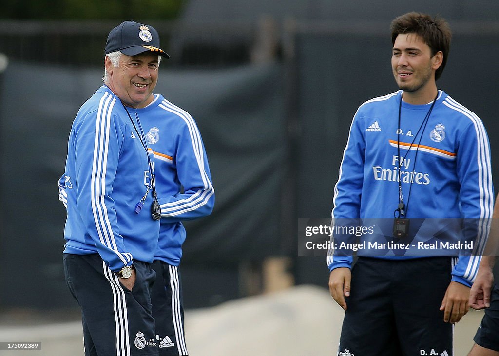 Real Madrid Training And Press Conference At UCLA
