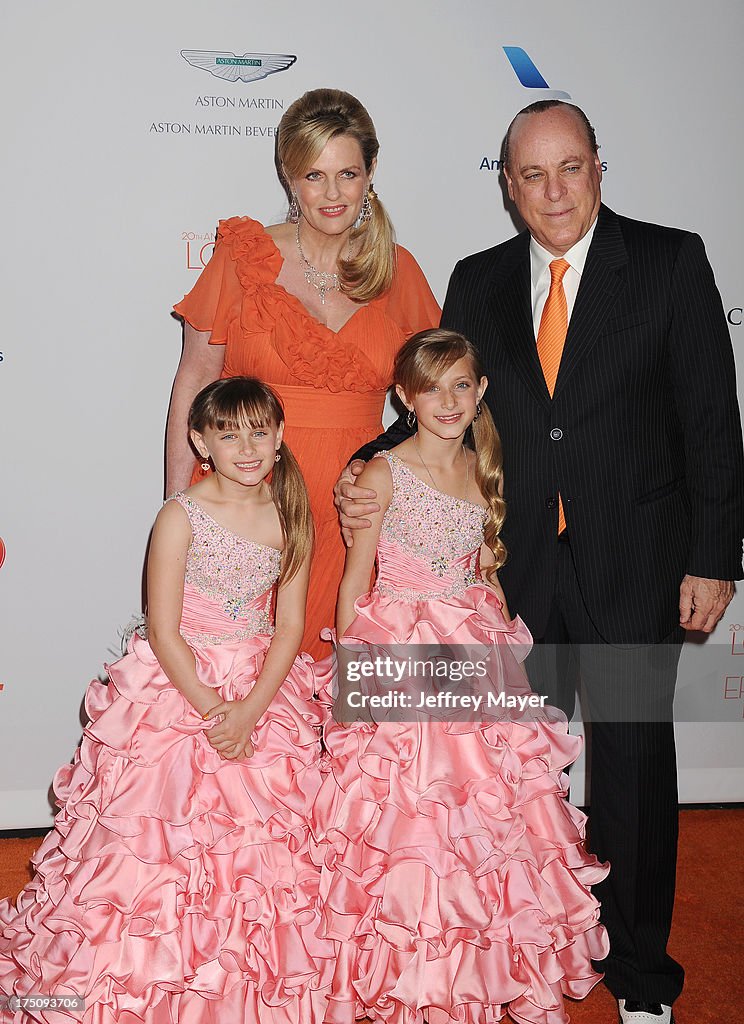 Corena Rickel Nancy Davis, Ken Rickel, Isabella Rickel and Ariana Rickel arrive at ...