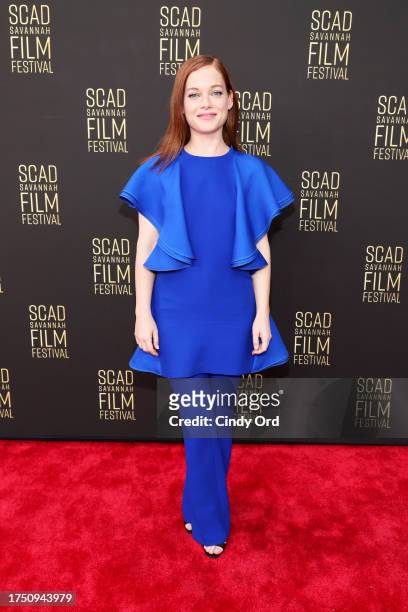 Jane Levy attends the 26th SCAD Savannah Film Festival Night 2 Red Carpet on October 22, 2023 in Savannah, Georgia.