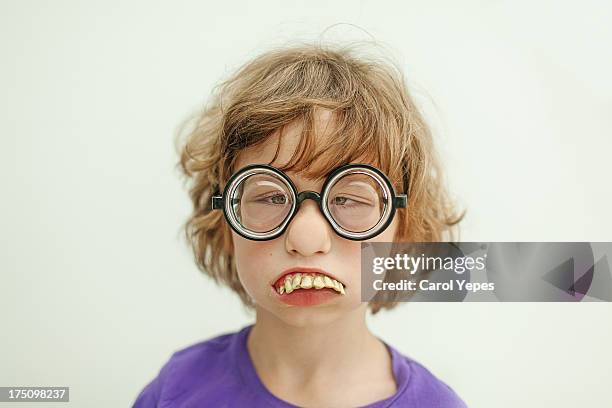 weird ugly boy - ugly kids stock-fotos und bilder