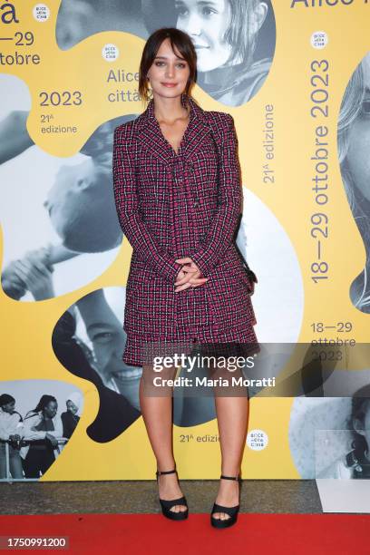 Denise Tantucci attends a red carpet for the movie "Hotspot - Amore Senza Rete" at the 21st Alice Nella Città during the 18th Rome Film Festival on...