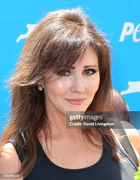 Krista Keller attends her daughter TV personality Courtney Stodden posing in a lettuce leaf bikini For PETA at Hollywood & Highland Center on July...