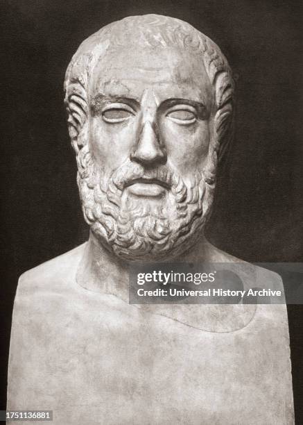 Bust of Aristophanes, c. 446 - c. 386 BC. Ancient Greek comic playwright.