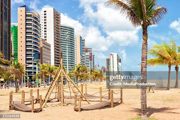 iracema beach fortress - fortaleza stock pictures, royalty-free photos & images