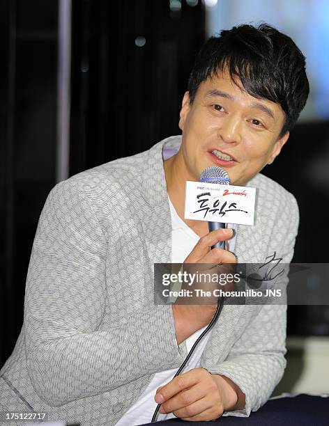 Jo Min-Ki attends the MBC Drama '2 Weeks' press conference at Heritz on July 31, 2013 in Seoul, South Korea.