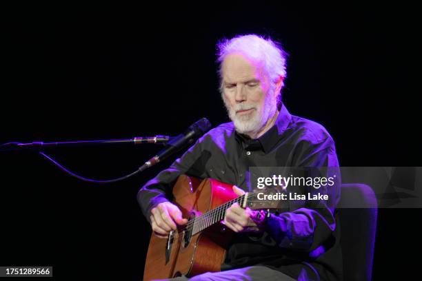 Leo Kottke performs live on stage at The State Theatre on October 22, 2023 in Easton, Pennsylvania.