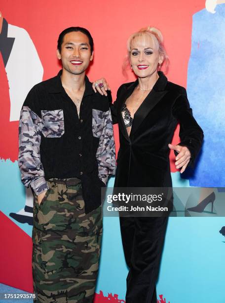 Jin Ha and Tracie Bennett attend the "Here We Are" opening night at The Shed's Griffin Theatre on October 22, 2023 in New York City.