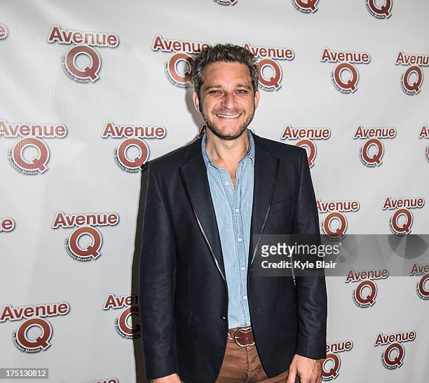Composer and lyricist Jeff Marx attends the "Avenue Q" 10th year anniversary performance at New World Stages on July 31, 2013 in New York City.
