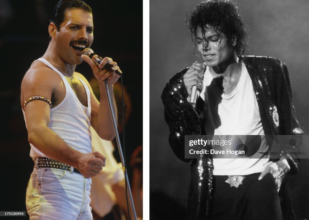 (FILE) Previously Unheard Duets Recorded By Freddie Mercury And Michael Jackson To Be Released