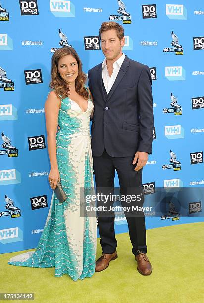 Host Sophia Bush and Google executive Dan Fredinburg arrive at the DoSomething.org and VH1's 2013 Do Something Awards at Avalon on July 31, 2013 in...