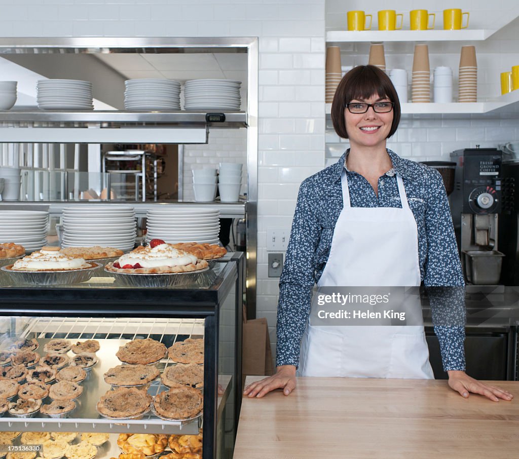 Portrait of female owner in bakery