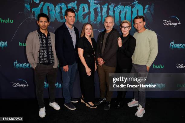 Executive Producer's Pavun Shetty, Nicholas Stoller, Hilary Winston, Rob Letterman, Erin O'Malley, Conor Welch attend Hulu And Disney+ "Goosebumps"...