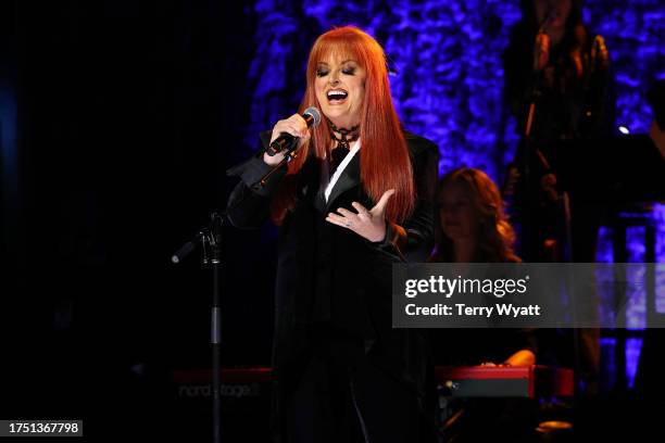 Wynonna Judd performs onstage during the Class of 2023 Medallion Ceremony at Country Music Hall of Fame and Museum on October 22, 2023 in Nashville,...
