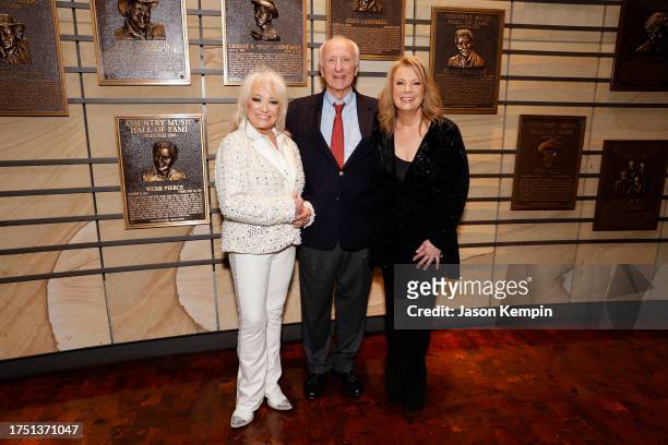 Honorees, Tanya Tucker, Bob McDill and Patty Loveless attend the Class of 2023 Medallion Ceremony at Country Music Hall of Fame and Museum on October...