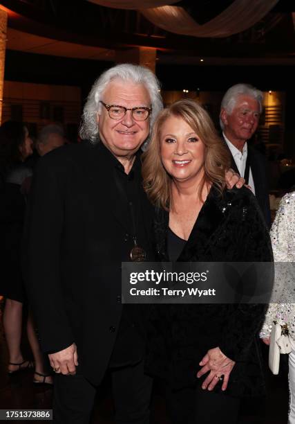 Ricky Skaggs and honoree Patty Loveless attend the Class of 2023 Medallion Ceremony at Country Music Hall of Fame and Museum on October 22, 2023 in...