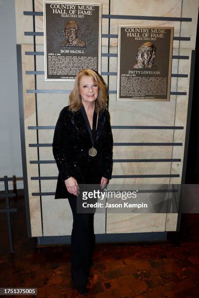 Honoree, Patty Loveless attends the Class of 2023 Medallion Ceremony at Country Music Hall of Fame and Museum on October 22, 2023 in Nashville,...