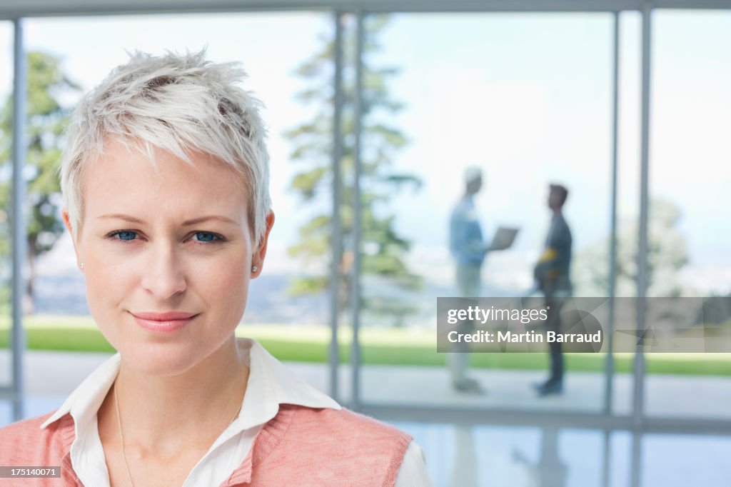 Businesswoman standing in office