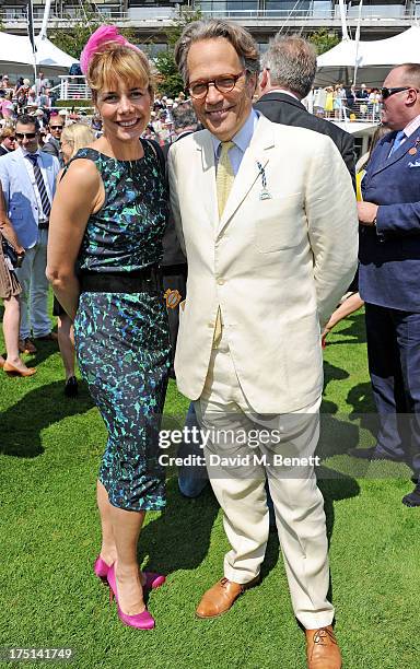 Darcey Bussell and Lord Charles March attend Ladies Day hosted by Audi at Glorious Goodwood held at Goodwood Racecourse on August 1, 2013 in...