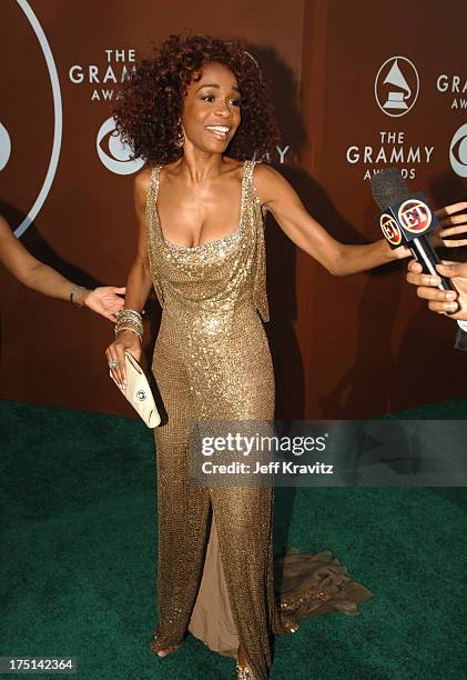 Michelle Williams of Destiny's Child during The 48th Annual GRAMMY Awards - Green Carpet at Staples Center in Los Angeles, California, United States.