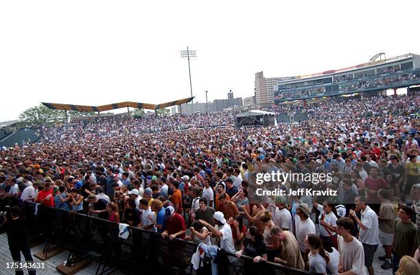 Audience during Phish in Concert - June 18, 2004 at Keyspan Park in New York City, New York, United States.