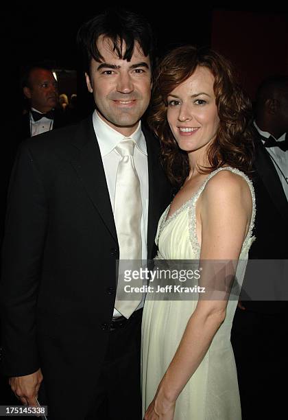 Ron Livingston and Rosemarie DeWitt during 58th Annual Primetime Emmy Awards - Governors Ball at The Shrine Auditorium in Los Angeles, California,...