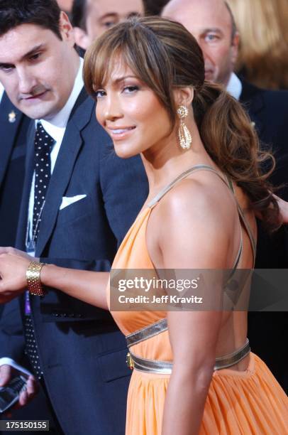 Jennifer Lopez during The 61st Annual Golden Globe Awards - Arrivals at The Beverly Hilton Hotel in Beverly Hills, California, United States.