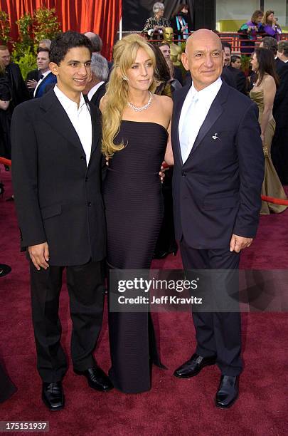 Jonathan Ahdout, Lady Alexandra Christmann and Sir Ben Kingsley