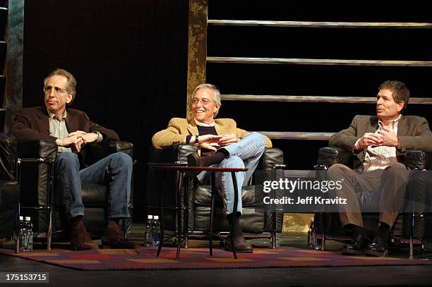 Jerry Zucker, Jim Abrahams and David Zucker during The 10th Annual U.S. Comedy Arts Festival - AFI Filmmaker Award at Wheeler Opera House in Aspen,...