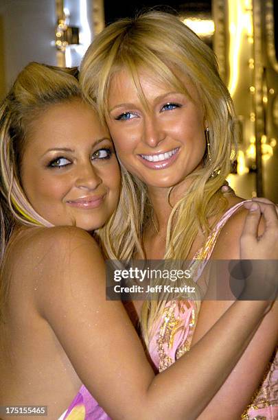 Nicole Richie and Paris Hilton during "The Simple Life 2" Welcome Home Party at The Spider Club in Hollywood, CA, United States.