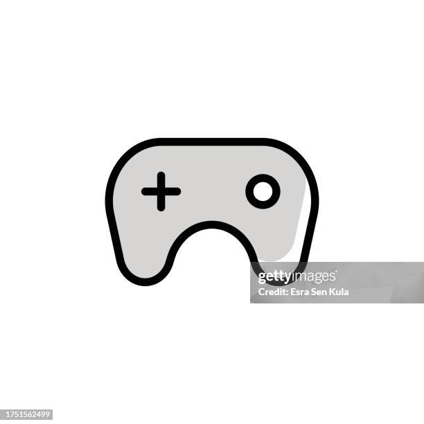 gamepad universal line icon design with editable stroke. suitable for web page, mobile app, ui, ux and gui design. - console controller isolated stock illustrations