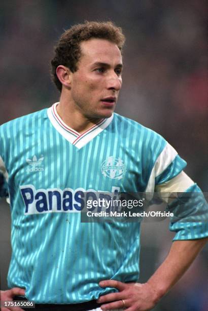 January 1991 French Football - Lille v Olympique de Marseille - Jean Pierre Papin of Marseille.