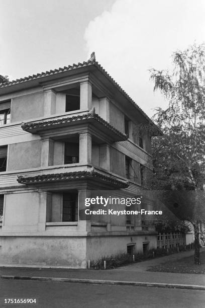 La maison des étudiants de l'Asie du Sud-Est à la cité universitaire de Paris, en 1954.