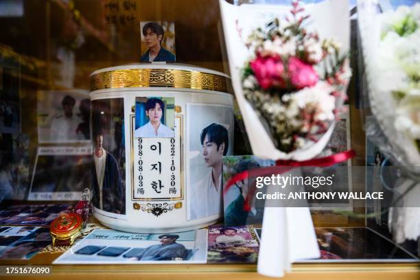 An ossuary for the cremated remains of 24-year-old Lee Ji-han, who was killed during a Halloween crowd crush in the popular Itaewon district in...