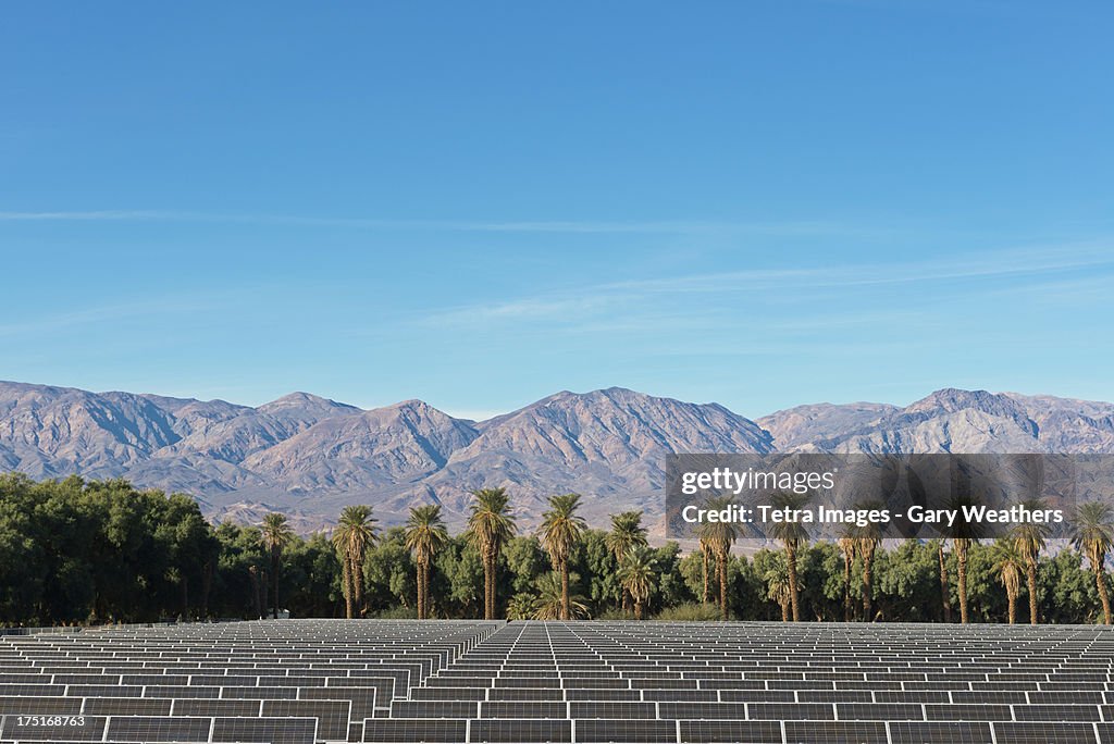 USA, California, Solar Farm at Death Valley