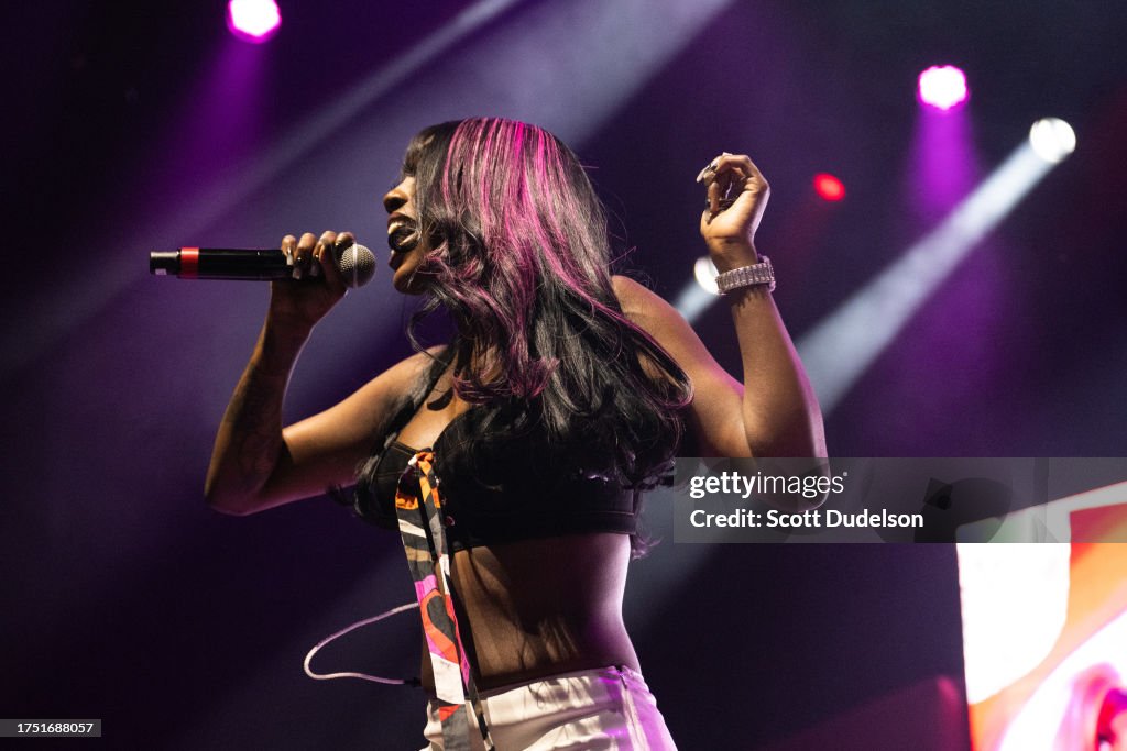Flo Milly Rapper Rapper Flo Milli performs onstage during the 'Thanks for Coming Here ...