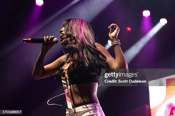 Pbc Rapper Rapper Flo Milli performs onstage during the 'Thanks for Coming Here ...