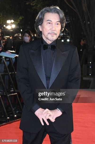 Actor Koji Yakusho attends the opening night red carpet for the 36th Tokyo International Film Festival on October 23, 2023 in Tokyo, Japan.