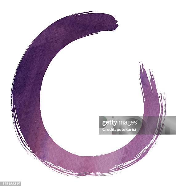 purple circle (clipping path) - circle of infinity stock illustrations