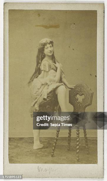 Portrait of Esther Moyse, dancer at the Cirque Impérial in 1862, at the Théâtre de la Gaité, at the Théâtre de la Variété in 1861 and at the Théâtre...