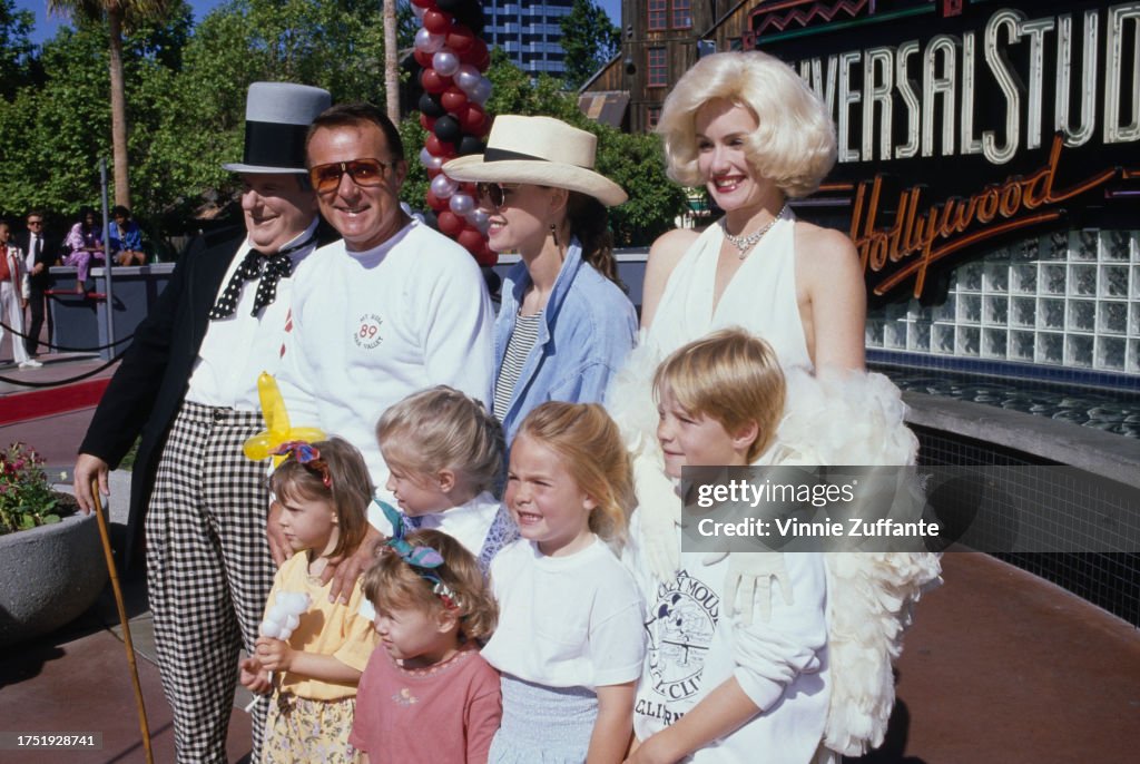 Robert Conrad with his wife LaVelda Fann and their children during ...