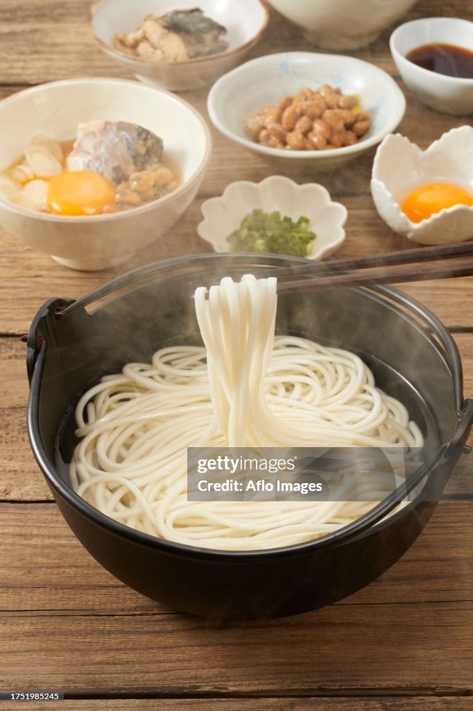 Japanese Style Udon Noodles High-Res Stock Photo - Getty Images