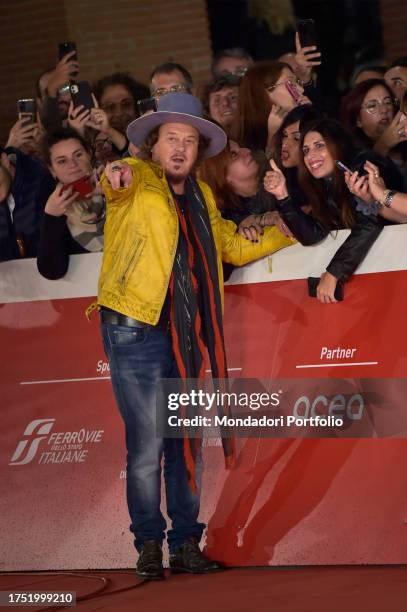 Italian singer Zucchero Fornaciari at Rome Film Fest 2023. Zucchero Sugar Fornaciari Red Carpet. Rome , October 21st, 2023