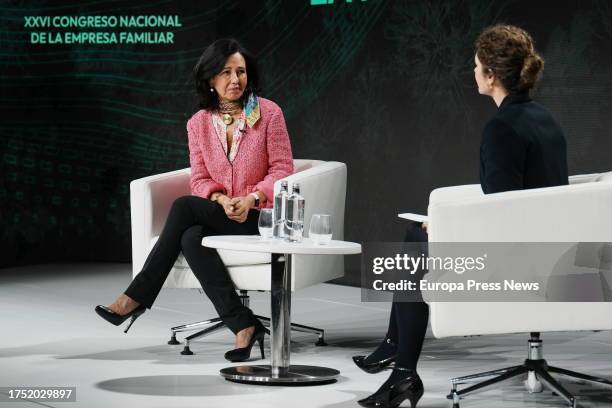The president of Banco Santander, Ana Patricia Botin and the vice-president and CEO of the Iberostar Group, Sabina Fluxa , participate in a dialogue...
