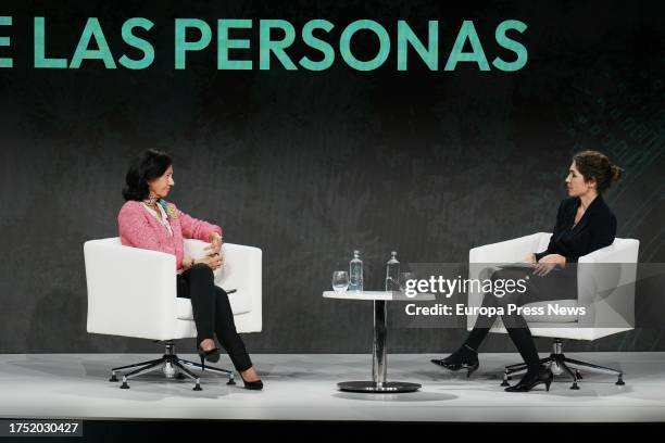 The president of Banco Santander, Ana Patricia Botin and the vice-president and CEO of the Iberostar Group, Sabina Fluxa , participate in a dialogue...