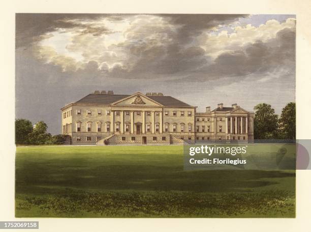 Nostell Priory, Yorkshire, England. Palladian neoclassical house built in 1733 by James Paine and later Robert Adam for the Winn family, Baronets of...