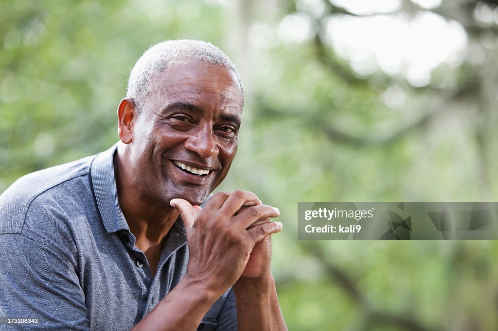 Senior African American man