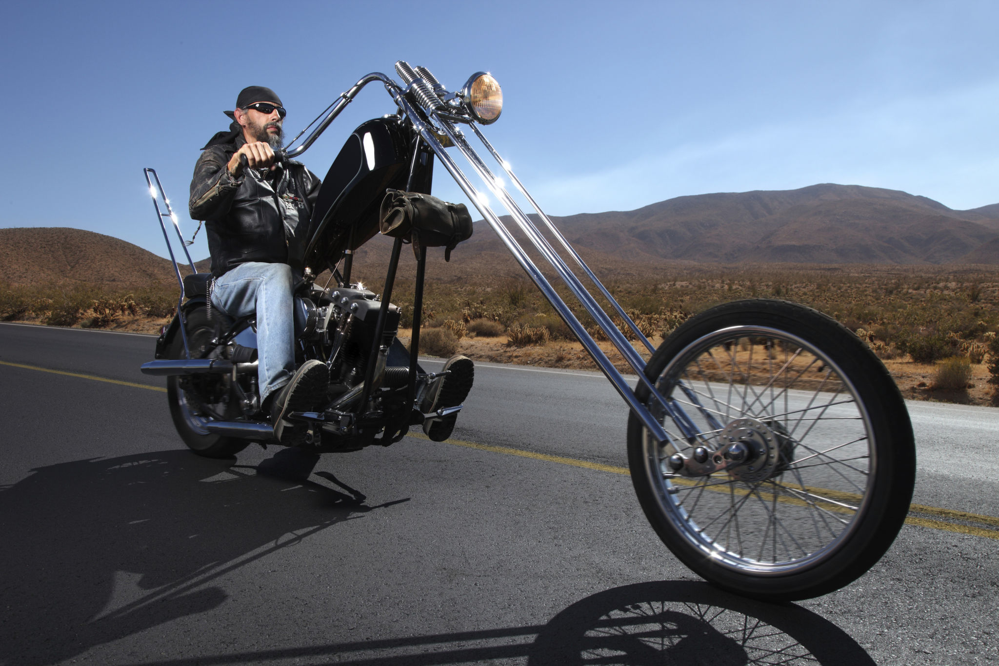 Biker Out on the Open Road Biker Out on the Open Road