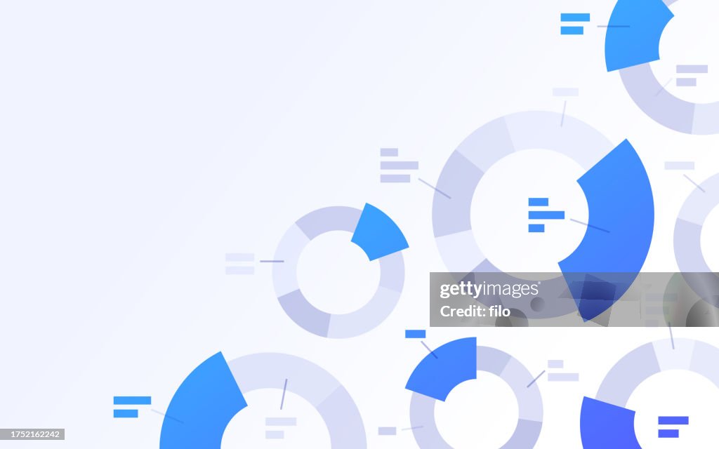 Data Analytics Statistics Pie Chart Abstract Background