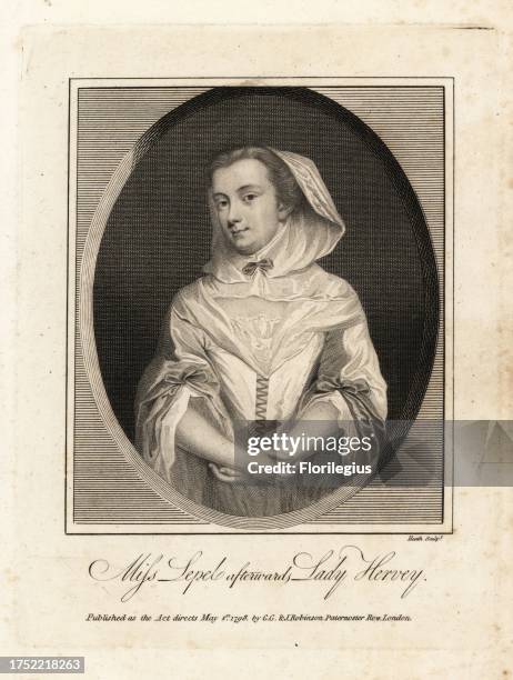 Mary Lepell , courtier to King George I, a famous beauty and conversationalist. Married John Hervey, 2nd Baron Hervey of Ickworth in 1720. Miss Lepel...