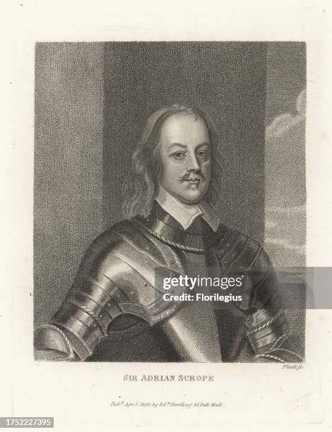 Colonel Adrian Scrope, Parliamentarian soldier during the English Civil War and signatory of the death warrant for King Charles I in January 1649....